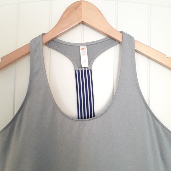Lucy Tank Top with Toggle Hem Gray Size M - Picture 4 of 10